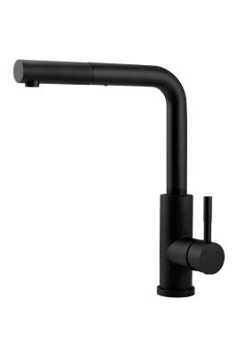 Pure.Sink Elite Steel Spark-S køkkenarmatur Mat sort med udtrækkelig tud PS8041-10