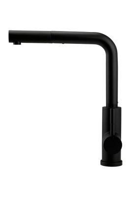 Pure.Sink Elite Steel Spark-S køkkenarmatur Mat sort med udtrækkelig tud PS8041-10