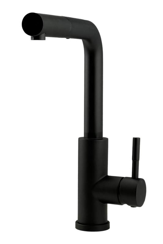 Pure.Sink Elite Steel Spark-S køkkenarmatur Mat sort med udtrækkelig tud PS8041-10