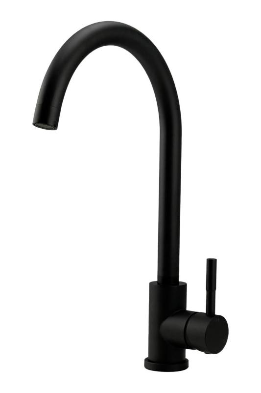Pure.Sink Elite Steel Stream køkkenarmatur Mat sort PS8044-10