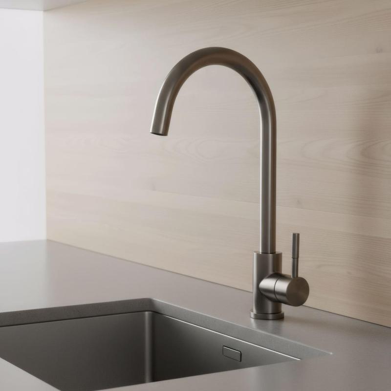 Pure.Sink Elite Steel Stream køkkenarmatur PVD Gun metal PS8044-61