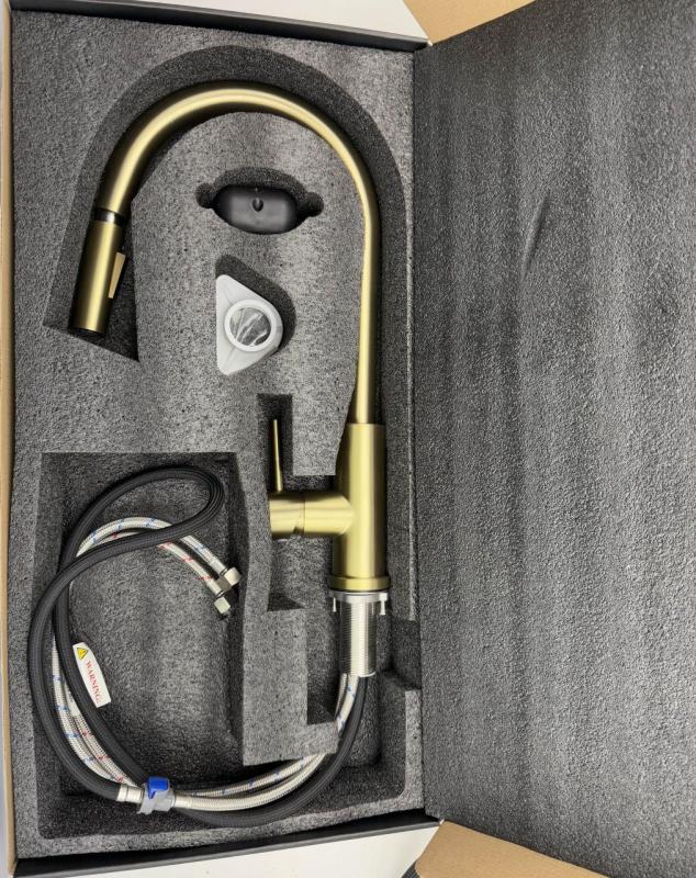 Pure.Sink Elite Steel Stream-S køkkenarmatur Mat sort med udtrækbar tud PS8045-10