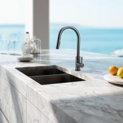 Pure.Sink Elite Steel Stream-S køkkenarmatur PVD Gun metal med udtrækbar tud PS8045-61