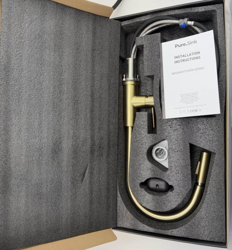 Pure.Sink Elite Steel Stream-S køkkenarmatur PVD Gun metal med udtrækbar tud PS8045-61