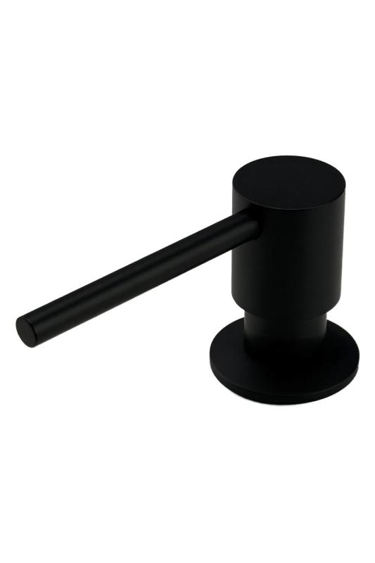 Pure.Sink Elite Steel Shine indbygget sæbedispenser Mat Sort, påfyldning fra toppen PS9010-10