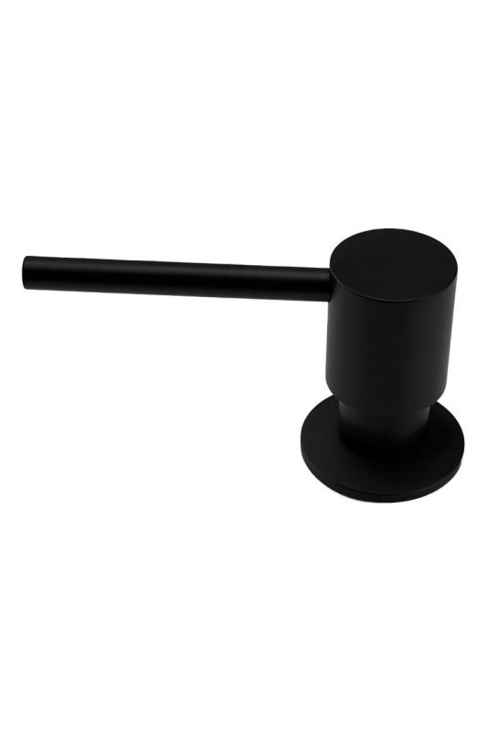 Pure.Sink Elite Steel Shine indbygget sæbedispenser Mat Sort, påfyldning fra toppen PS9010-10