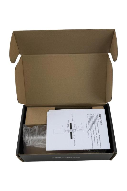 Pure.Sink Elite Steel Shine indbygget zeepdispenser PVD Gun Metal PS9010-61