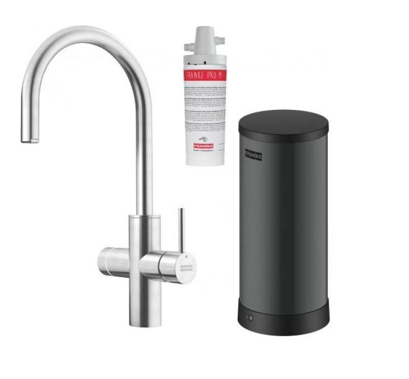 Franke Maris vandhub 7L kedel 3-1 med Touch elektronisk kogende vandhane rustfrit stål 160.0715.718