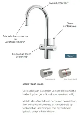 Franke Maris vandhub 7L kedel 3-i-1 med Touch elektronisk kogende vandhane mat sort med vandhub bypass 1208967856