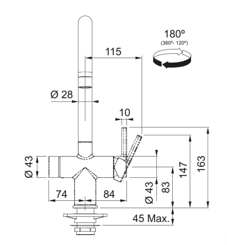 Franke Maris vandhub 7L kedel 3-i-1 med Touch elektronisk kogende vandhane mat sort med vandhub bypass 1208967856