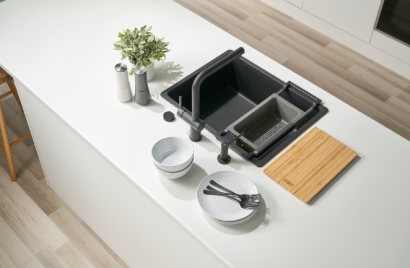 Franke Universelt Tilbehør All-In Sæt 1 - Skærebræt, Plastindsats og Teleskopbro 112.0655.481