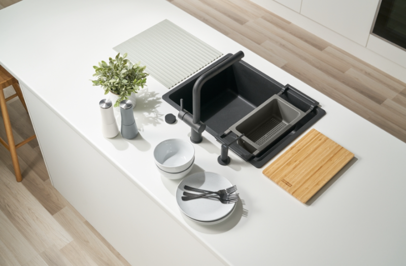 Franke Universal Accessory All-In Set 3 - Skærebræt, Plastindsats, Afdrypningsmåtte og Teleskopisk Bro 112.0655.483