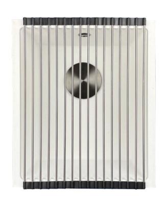 GraniteMy Universal hvid granitvask 34x40 cm hvid overflademontering og planmontering med gun metal-prop 1208967904