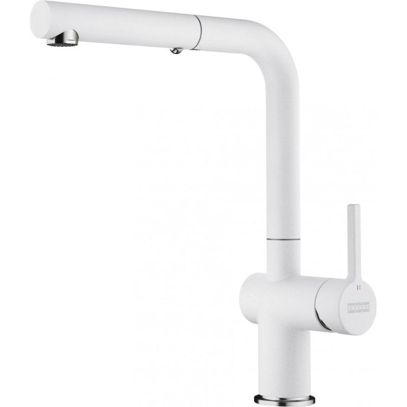 Franke Active L Køkkenarmatur Polar White Hvid med Udtrækkeligt Brusehoved 115.0653.387