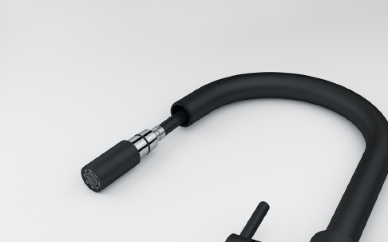 Franke Lina Køkkenarmatur Onyx med Uddragelig Håndbruser 115.0626.055