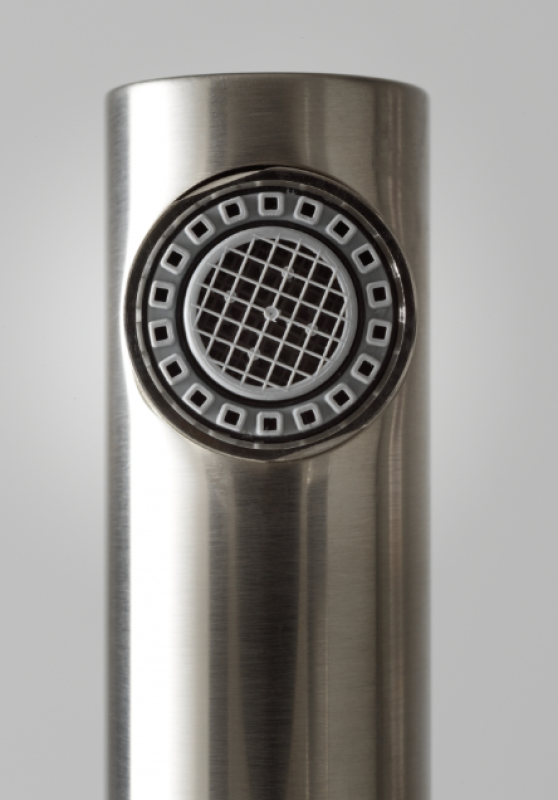 Franke Active Twist Enhåndsblander i rustfrit stål-look med udtrækkelig tud og integreret affaldsbetjening 115.0653.505