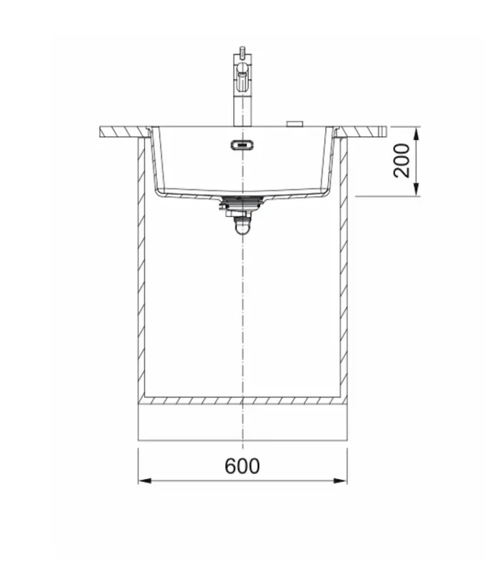Franke Maris MRG 210-52 Fragranite Slate Grey Sink Grey Dark Flush-Mount 135.0714.610
