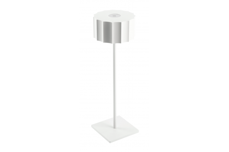 'LED bordlampe AZELIA , 2,5W, 200lm, DC 5V, 1A,4000 K, batteri 4000 mAh, dæmpbar, hvid