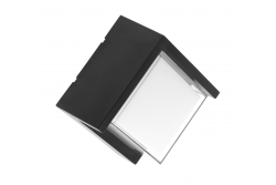 LED facadebelysning CANTI II, 12W, 1000lm, AC220-240V, 50/60Hz, IP65, 4000K, sort