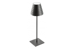 FIZZI Led bordlampe, 2,5W, 200lm, DC 5V, 1A, 4000 K, batteri 4000 mAh, dæmpbar, sort