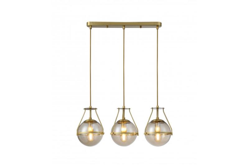 Loftlampe DROP 3, 6335, AC220-240V, 50/60Hz, 3*E27, max.25W, længde 68 cm, guld
