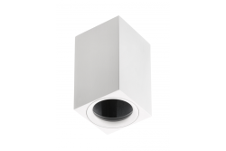Loftslampe TIPO, aluminium, 60x60x100, IP20, max 50W, kvadratisk. Hvid