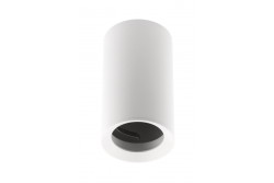 Loftlampe TIPO aluminium, 65X115, IP20, max 50W, rund hvid