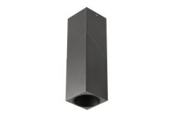 VIRGO loftslampe, max. 250V, 50/60Hz, 57x57x152mm, IP20, max. 20W, Firkantet, Sort
