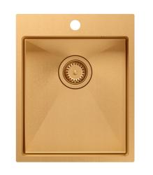 Aquadesign Clara Vask Kobber 40x50cm Overmontering eller Planmontering med Hanehul og Kobber Prop - 1208969507