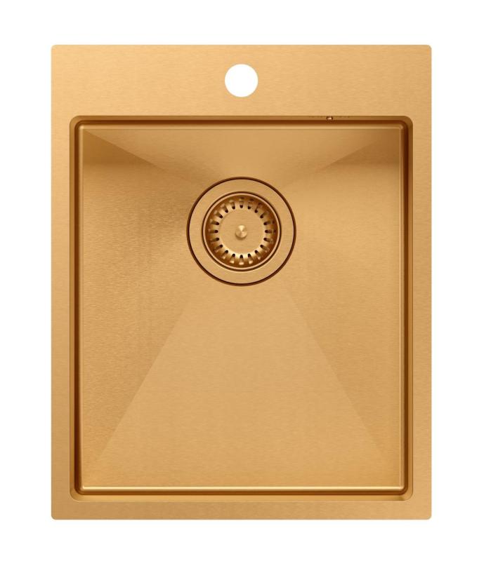Aquadesign Clara Vask Kobber 40x50cm Overmontering eller Planmontering med Hanehul og Kobber Prop - 1208969507