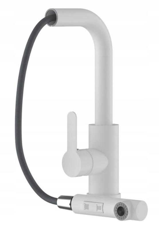 Graniteland Celeste Køkkenarmatur Hvid med Udtrækkelig Tud og Dobbelt-Funktion Håndbruser 1208969526