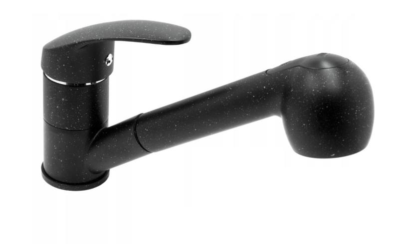 Graniteland Rhea Køkkenarmatur Arduin hardstenelook met Udtrækkelig Tud og Dobbelt-Funktion Håndbruser 1208969536