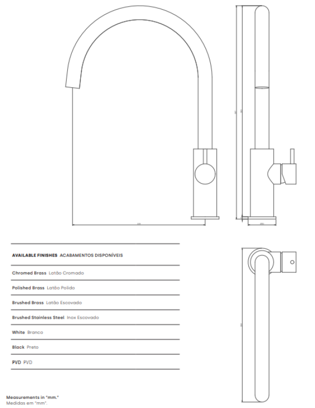 Waterevolution Flow køkkenarmatur med rund drejelig tud kobber T158UCPE