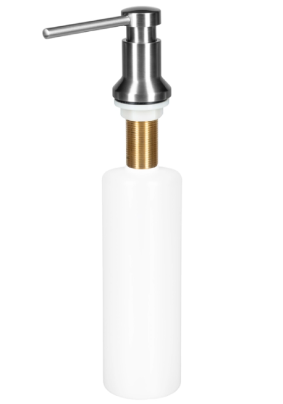 Ausmann Turt indbygget sæbedispenser rustfrit stål, kan fyldes på fra oven 1208969719