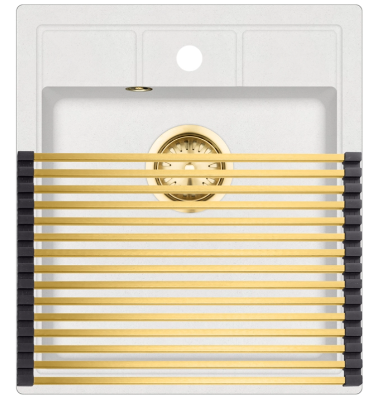 Ausmann Turt Guld Rulleunderlag til og til i vasken 28x45 cm 1208969725