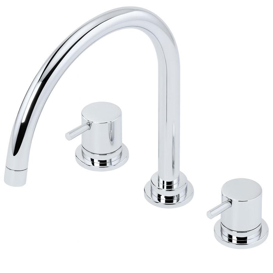 Waterevolution Flow 3-huls køkkenarmatur med drejelig tud og tilslutning til filtreret vand krom T152U01