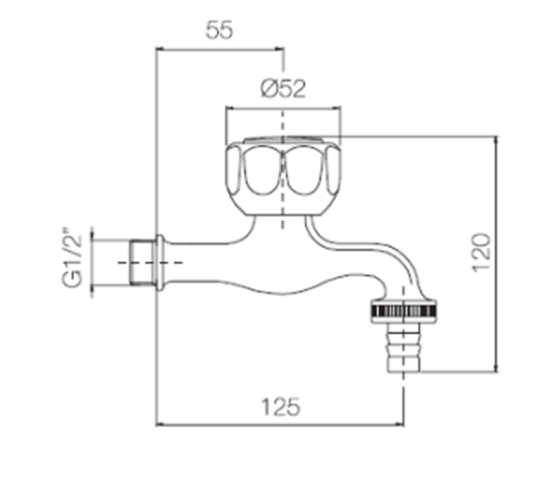PB Garden Kran med Haveslangetilslutning 1208969798