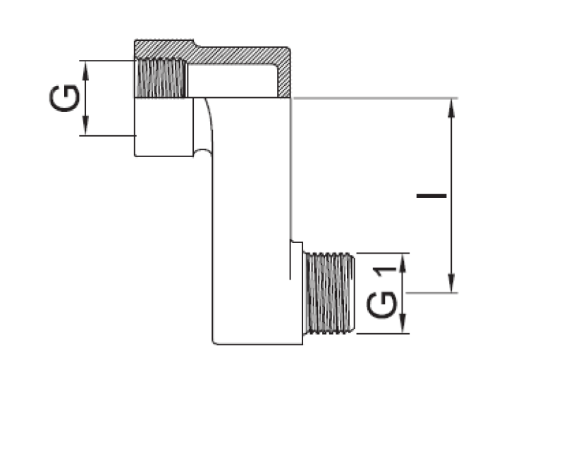 PB S-kobling 10mm Excentrisk G 1/2” G1 1/2” 1208969804