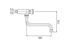PB Selvlukkende Tidsindstillet vægmonteret vandhane 1/2” drejeudløb 1208969809