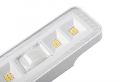 Solbelysningsarmatur med bevægelses- og skumringsdetektor DAVOS, LED, 1000lm, 4000K, 2000mAh, IP54, hvid