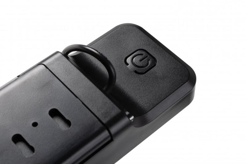 Solcellelampe med bevægelses- og dæmningssensor DAVOS, LED, 1000lm, 4000K, 2000mAh, IP54, sort