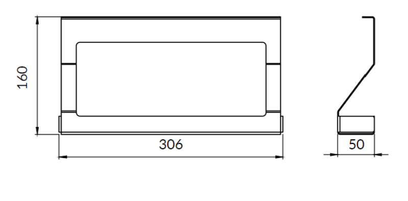 Epka Luxion Krydderihylde til Køkkenskinner Metal Sort 1208969964