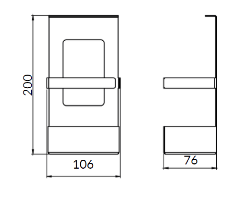 Epka Luxion Kurv til Køkkenrails Metal Sort 1208969965