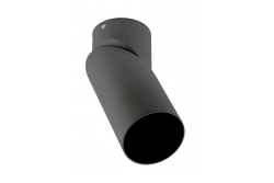 Loftlampe VIRGO, max. 250V, 50/60Hz, 57x152mm, IP20, max. 20W, Rund, Sort