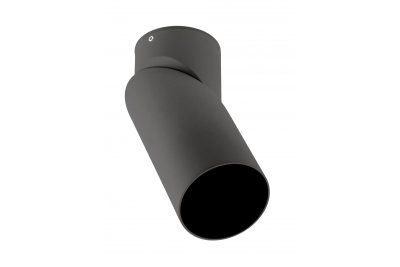 Loftlampe VIRGO, max. 250V, 50/60Hz, 57x152mm, IP20, max. 20W, Rund, Sort