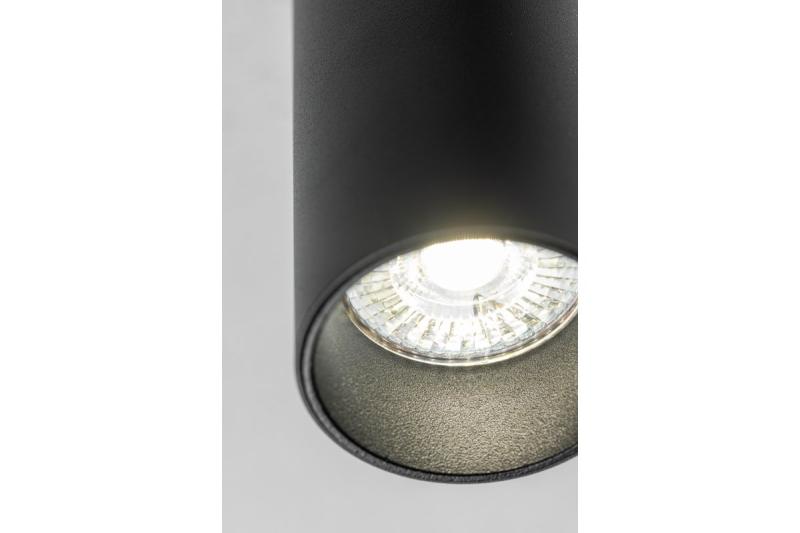 Loftlampe VIRGO, max. 250V, 50/60Hz, 57x152mm, IP20, max. 20W, Rund, Sort
