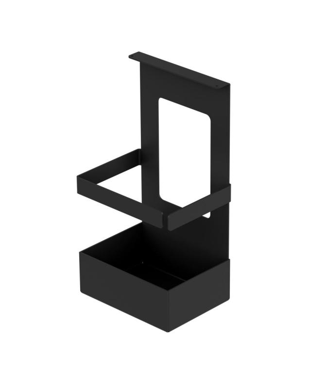 Epka Luxion Sæt Køkkenrails 80 cm med Tilbehør Metal med Skjult Befæstelse Sort 1208969996