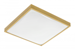 ALTAR LED Loftlampe, 295x295mm, 4000K, 24W, 1680lm, AC180-250V, 50/60 Hz, PF>0.5, IP44, Guldfarvet, 3 års garanti.