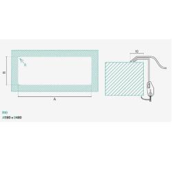 Bank Centurio 120 rustfrit stål dobbelt vask til installation ovenpå 120x50cm med afdrypningsområde 1208970029