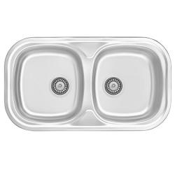 Halifax RVS dobbeltvask overflademontage 80x45 cm 1208970060